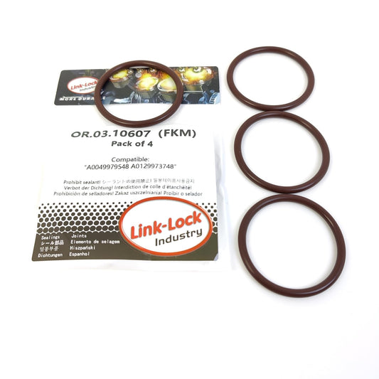 LINK-LOCK 4PCS OR.03.10607 FKM Viton Sealing O-Ring Kit of Turbocharger A0049979548 A0129973748 For MERCEDES-BENZ