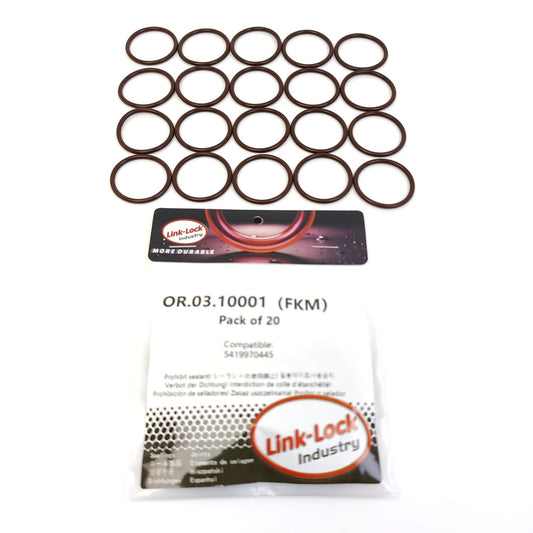 LINK-LOCK 20PCS OR.03.10001 FKM Viton O-ring Kit Of Fuel Injector A5419970445 For Mercedes-Benz