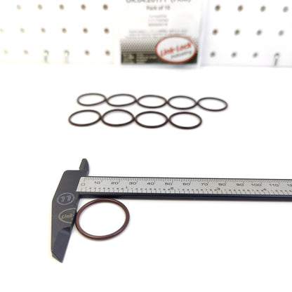 LINK-LOCK 10PCS OR.04.20171 FKM VitonエキゾーストマニホールドOリングキット 11717590062 6000608378 BMW-N43用 FIAT用