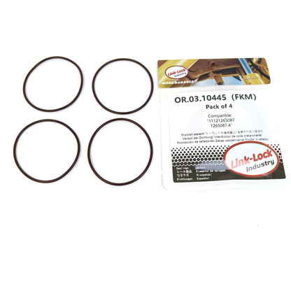 LINK-LOCK 4PCS OR.03.10445 FKM Viton Sealing O-ring Kit of Cylinder head 11121265087 1265087.4 For BMW