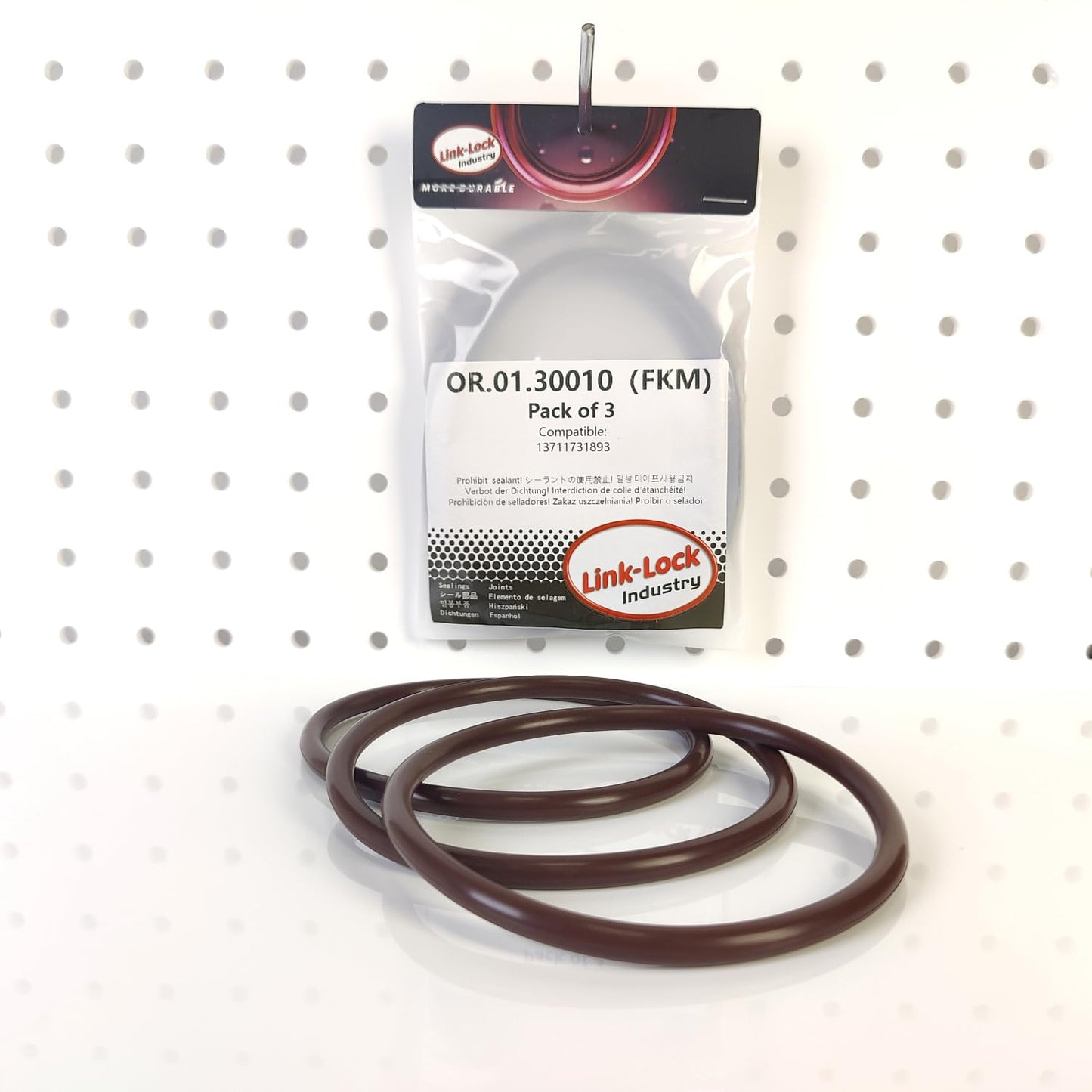 LINK-LOCK 3PCS FKM Viton OR.01.30010 Engine intake pipe O-RING 13711731893 13717794556 for BMW N62 M54