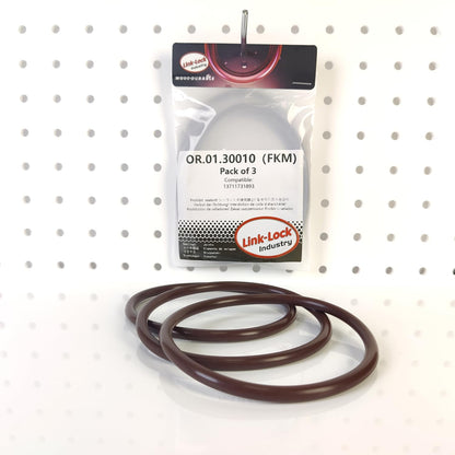LINK-LOCK 3PCS FKM Viton OR.01.30010 Engine intake pipe O-RING 13711731893 13717794556 for BMW N62 M54