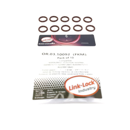 LINK-LOCK 10PCS OR.03.10092 FKMバイトン製シーリングOリングキット エンジンオイルクーラー用 6000628651 55353328 5650966 0009975711 0239972845 A0009975711 A0239972845 OPEL FIAT-939 MERCEDES-BENZ対応