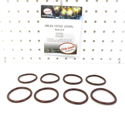 LINK-LOCK 8PCS OR.03.10153 FKM Viton Sealing O-Ring Kit of Coolant pipeline 03C121666 WHT001244 For AUDI-CBZA CAVG CTHG BLF BLP For VW-CBZA CBZB CAXA For SKODA- AZQ BME AWY BMD