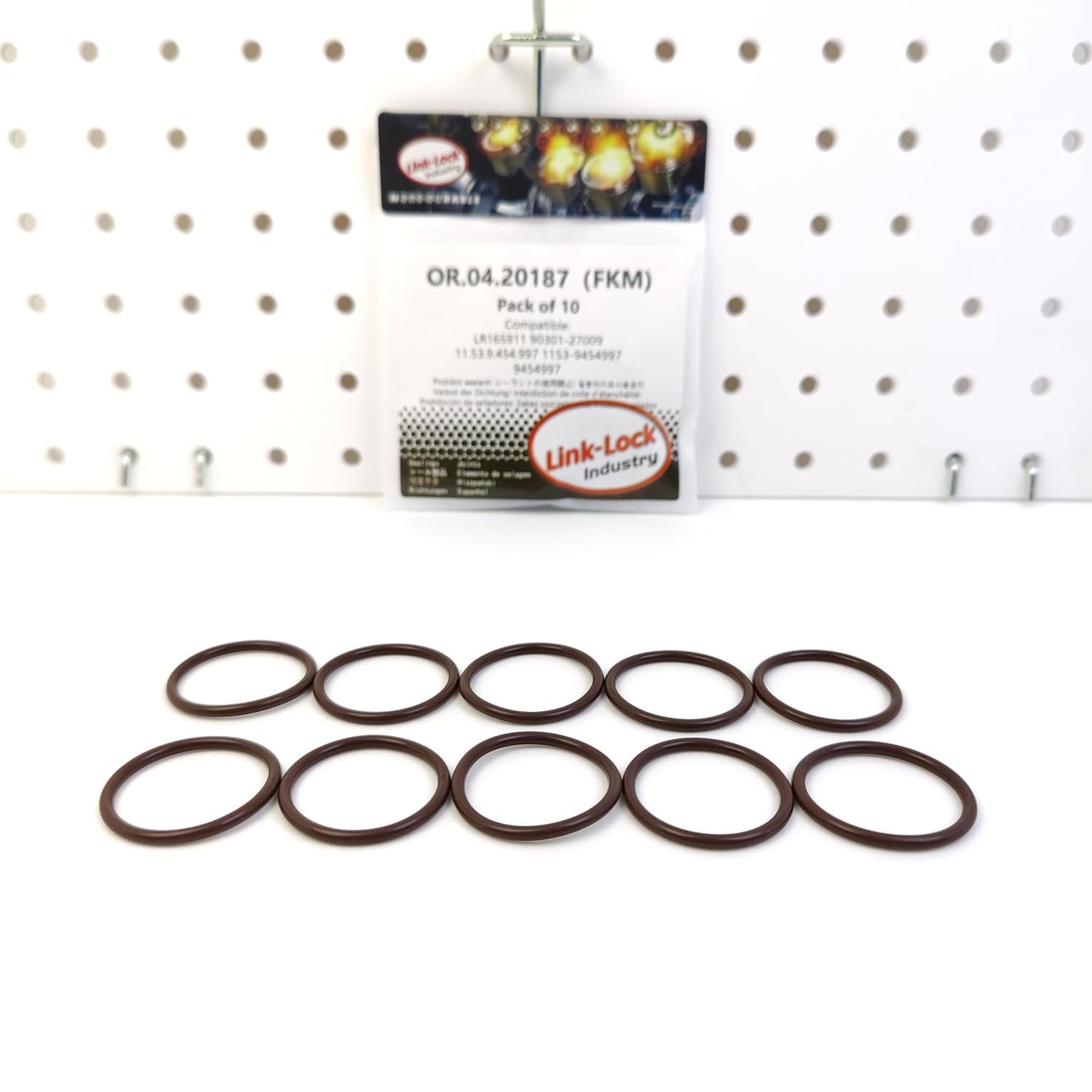 LINK-LOCK 10PCS OR.04.20187 FKM Viton Sealing O-Ring Kit of Thermostatic Hose LR165911 90301-27009 11.53.9.454.997 1153-9454997 9454997 for LAND for ROVER for LEXUS for MINI