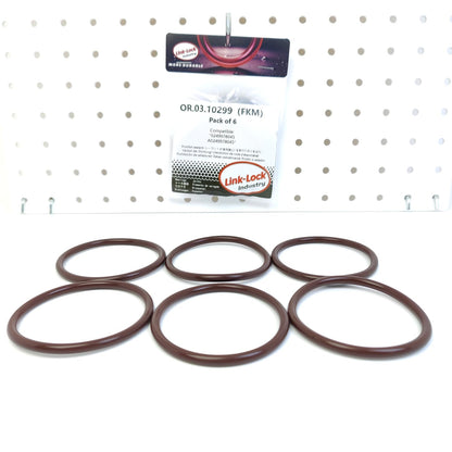 LINK-LOCK 6PCS OR.03.10299 FKM Viton Sealing O-Ring Kit of Turbocharger 0249978045 A0249978045 For MERCEDES-BENZ-M274