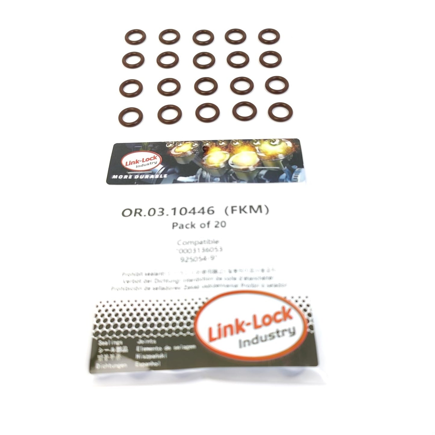 LINK-LOCK 20PCS OR.03.10446 FKM Viton 9.3×2.4 Sealing Universal O-ring Kit 0003136053 925054-9 For RENAULT TRUCKS For VOLVO