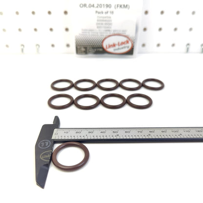 LINK-LOCK 10PCS OR.04.20190 FKM Viton Sealing O-Ring Kit of Thermostat 6000640223 22636-00Q0C 8201722455 for FIAT for NISSAN for RENAULT