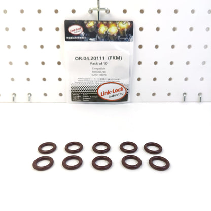 LINK-LOCK 10PCS OR.04.20111 FKM Viton Sealing O-Ring Kit of Temperature Sensor 9819256780 SU001-B3075 for CITROËN for TOYOTA
