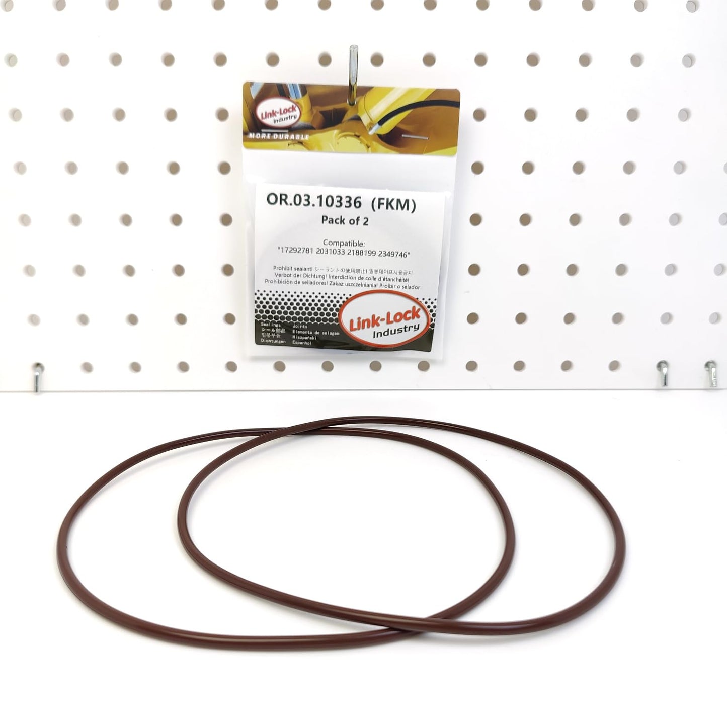 LINK-LOCK 2PCS OR.03.10336 FKM Viton Sealing O-Ring Kit of Cylinder Liner 17292781 2031033 2188199 2349746 For SCANIA-DC13 DC09 DI13