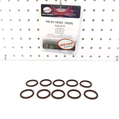 LINK-LOCK 10PCS OR.03.10503 FKM Viton Sealing O-Ring Kit of Turbocharger/engine ventilation pipe BC3Q-8527-NA BC3Z-8527-N A0219975945 For FORD-USA For MERCEDES-BENZ