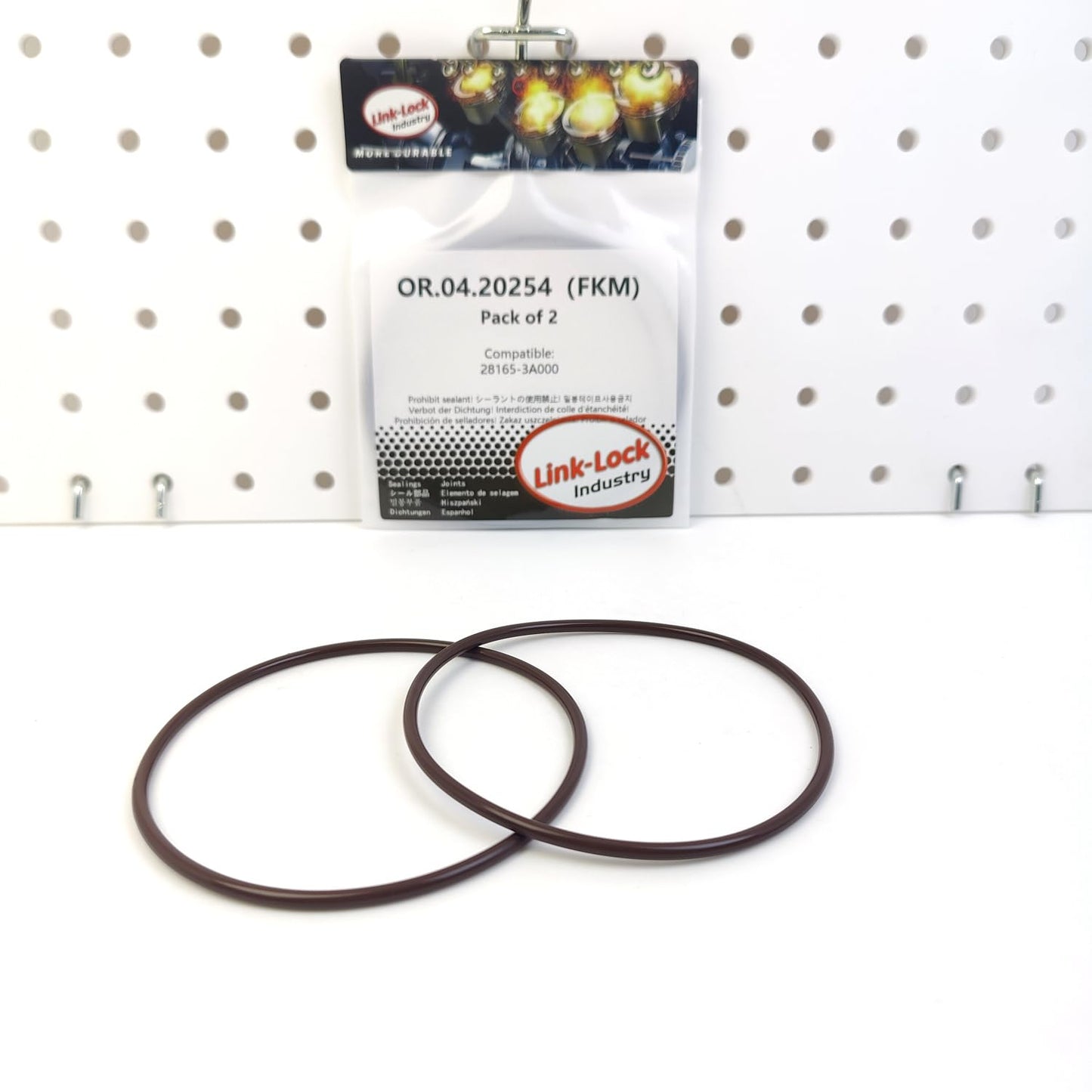 LINK-LOCK 2PCS OR.04.20254 FKM Viton Sealing O-Ring Kit of Air Filter Housing Intake Hose 28165-3A000 for KIA