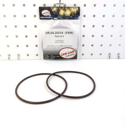 LINK-LOCK 2PCS OR.04.20254 FKM Viton Sealing O-Ring Kit of Air Filter Housing Intake Hose 28165-3A000 for KIA