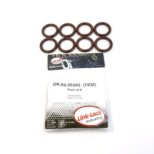 MAZDA用サーモスタットHF07-15-174用LINK-LOCK 8PCS OR.04.20395 FKMバイトンシーリングOリングキット
