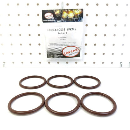 LINK-LOCK 6PCS OR.03.10533 FKM Viton 47×5 Sealing Universal O-Ring Kit 1791610 For DAF