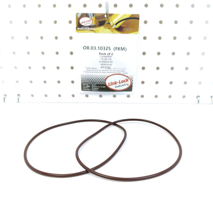 LINK-LOCK 2PCS OR.03.10325 FKMバイトンシーリングOリングキット シリンダーライナー用 01181178 A1409974145 1409974145 20412762 VOLVO-D7E D7F MERCEDES-BENZ用