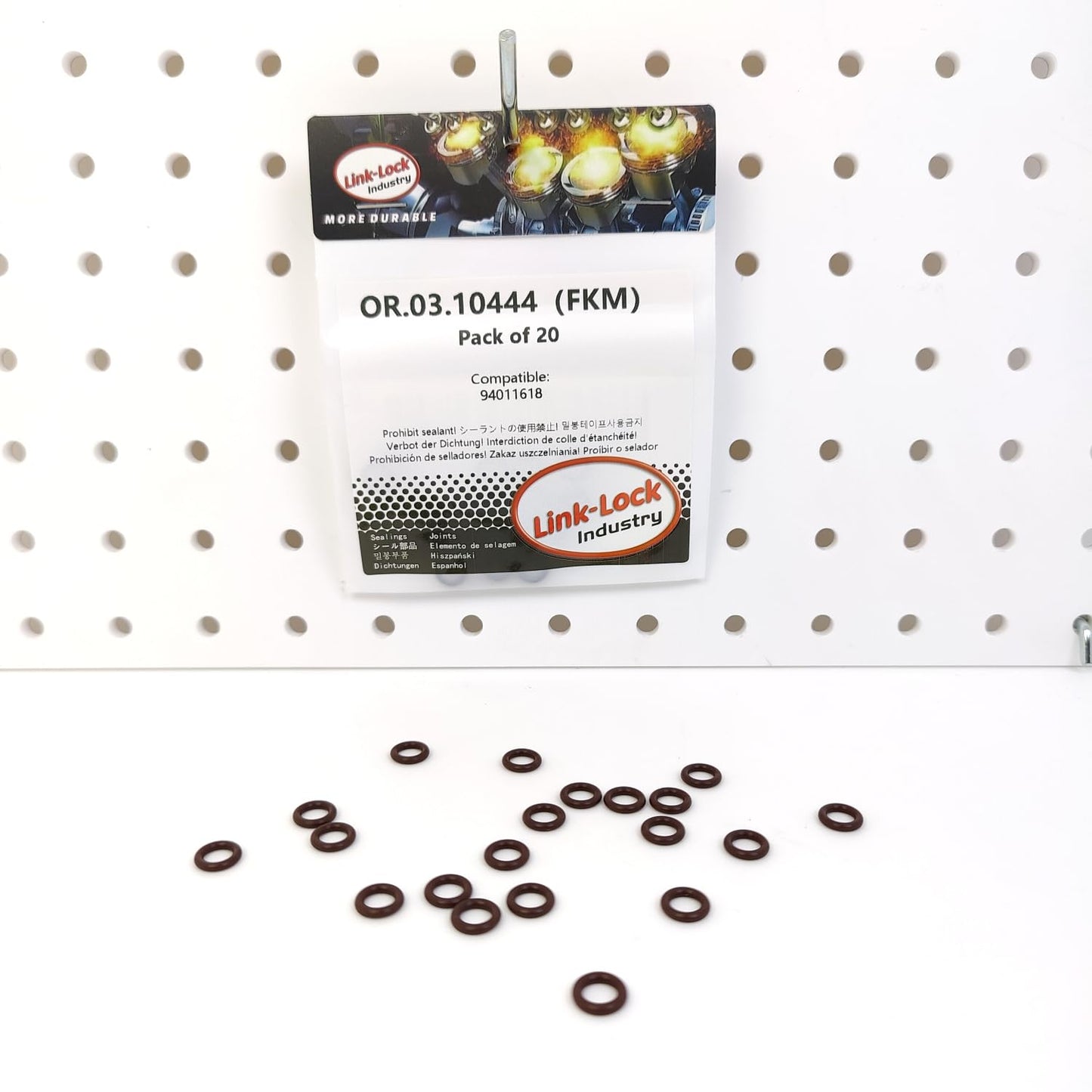 LINK-LOCK 20PCS OR.03.10444 FKM Viton Sealing O-ring Kit of Cold start fuel supply valve 94011618 For BUICK For CADILLAC For CHEVROLET