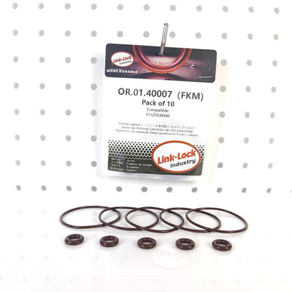 LINK-LOCK 10PCS FKM Viton OR.01.40007 엔진 구동 장치 O-RING 개스킷 11127634960 (BMW N13 N18용)