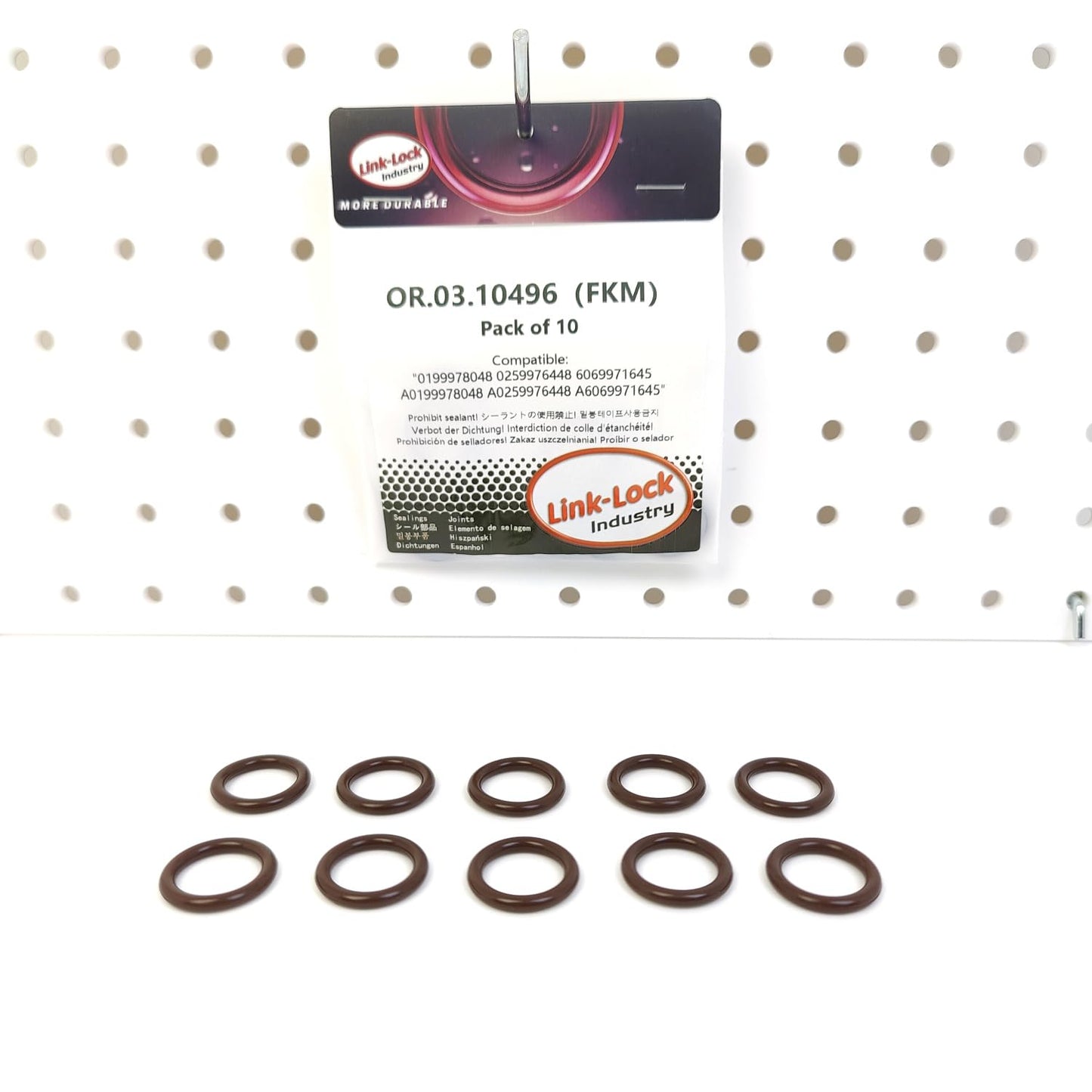 LINK-LOCK 10PCS OR.03.10496 FKM Viton Sealing O-Ring Kit of Intake manifold 0199978048 0259976448 6069971645 A0199978048 A0259976448 A6069971645 For MERCEDES-BENZ