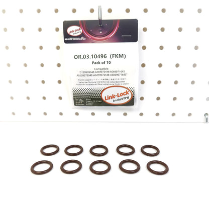 LINK-LOCK 10PCS OR.03.10496 FKM Viton Sealing O-Ring Kit of Intake manifold 0199978048 0259976448 6069971645 A0199978048 A0259976448 A6069971645 For MERCEDES-BENZ