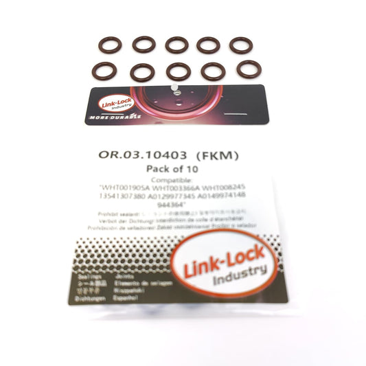LINK-LOCK 10PCS OR.03.10403 FKM Viton Sealing O-Ring Kit of Supercharger WHT001905A WHT003366A WHT008245 13541307380 A0129977345 A0149974148 944364 For AUDI For BMW-N20 For MERCEDES-BENZ For VOLVO