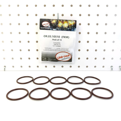 LINK-LOCK 10PCS OR.03.10510 FKM Viton Sealing O-Ring Kit of Ignition pulse sensor 068145119 12111243848 For AUDI For VW For BMW