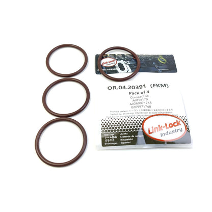 LINK-LOCK 4PCS OR.04.20391 FKM Viton Sealing O-Ring Kit of Camshaft Adjustment AJ814179 A0269971748 0269971748 for MERCEDES-BENZ for VOLVO for JAGUAR