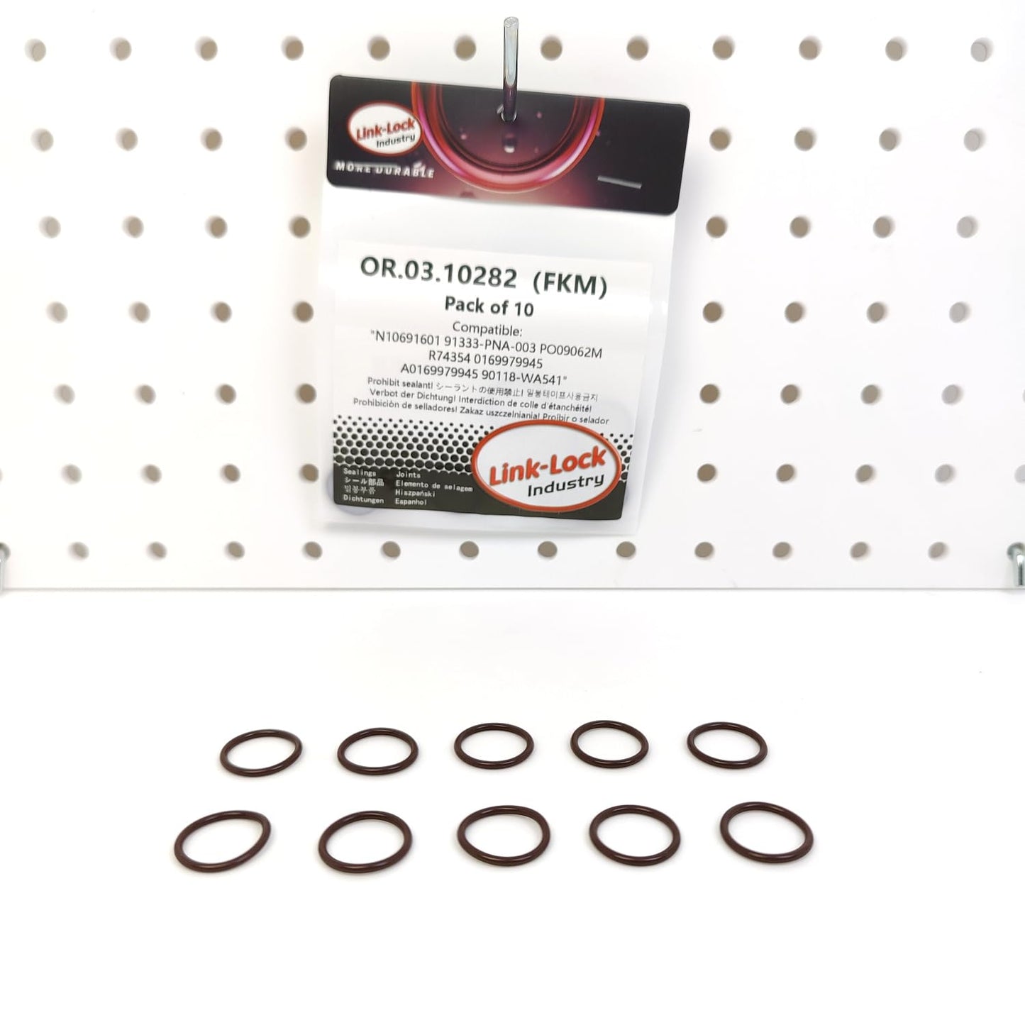 LINK-LOCK 10PCS OR.03.10282 FKM Viton カムシャフト調整およびスーパーチャージャーオイルドレンアウトレット用Oリングキット N10691601 91333-PNA-003 PO09062M R74354 0169979945 A0169979945 90118-WA541 アウディ用