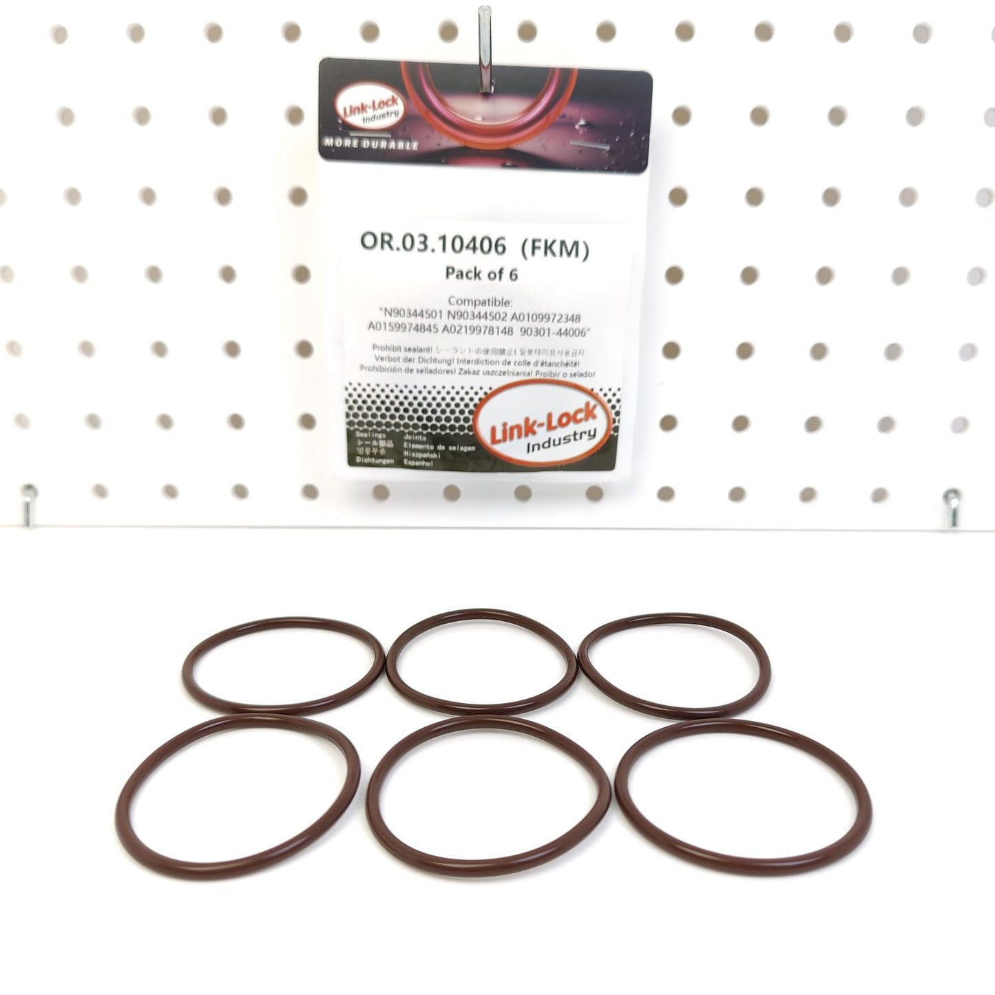 LINK-LOCK 6PCS OR.03.10406 FKM Viton Sealing O-Ring Kit of Camshaft N90344501 N90344502 A0109972348 A0159974845 A0219978148 90301-44006 For AUDI For VW For MERCEDES-BENZ For TOYOTA