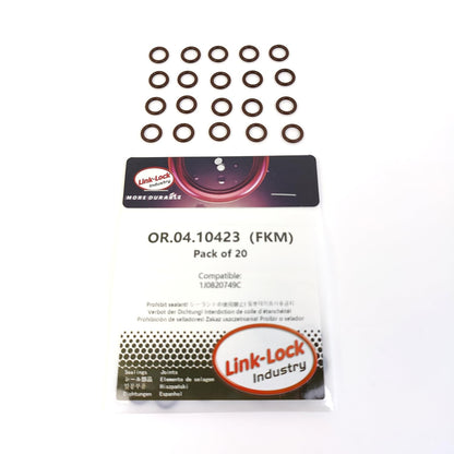 LINK-LOCK 20PCS OR.04.10423 FKMバイトンシーリングOリングキット エアコンパイプ用 AUDI VW用 1J0820749C