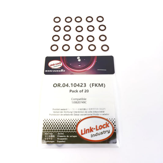 LINK-LOCK 20PCS OR.04.10423 FKM Viton Sealing O-Ring Kit of Air Condition Pipe 1J0820749C For AUDI For VW