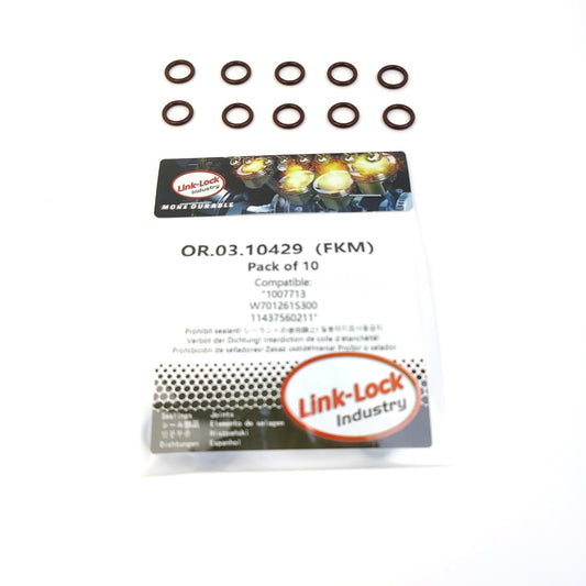 LINK-LOCK 10PCS OR.03.10429 FKM Viton Sealing O-Ring Kit of Oil dipstick 1007713 W701261S300 11437560211 For FORD For MINI