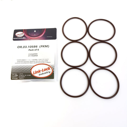 LINK-LOCK 6PCS OR.03.10586 FKM Viton Sealing O-Ring Kit of Engine crankshaft 311105295A For AUDI For VW