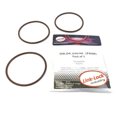 LINK-LOCK 3PCS OR.04.20030 FKMバイトン 65×3 シーリング ユニバーサルOリングキット 925255（ボルボ、ペンタ用）