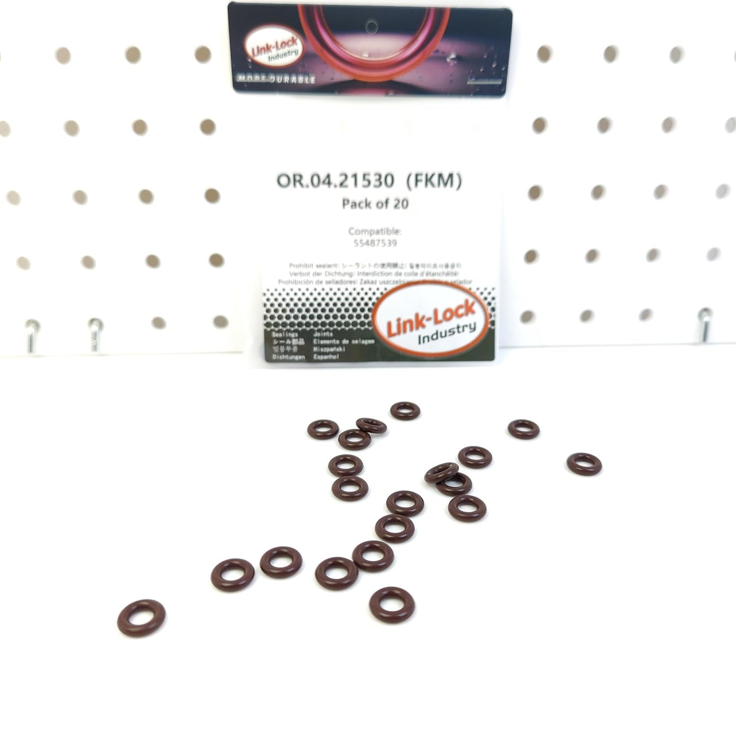 LINK-LOCK 20PCS OR.04.21530 FKM Viton ターボチャージャー燃料供給パイプ用Oリングキット 55487539（ビュイック、シボレー、オペル用）