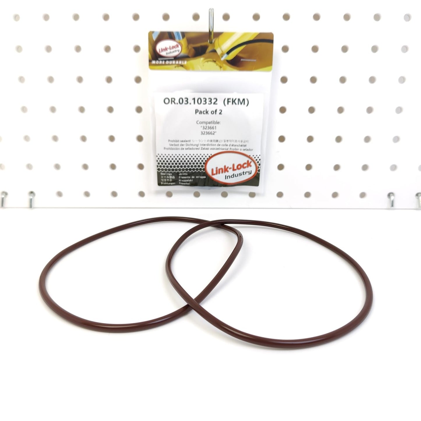 LINK-LOCK 2PCS OR.03.10332 FKM Viton Sealing O-Ring Kit of Cylinder Liner 323661 323662 For SCANIA-D8 DC9 DN8 DS8