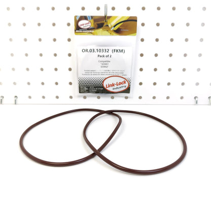 LINK-LOCK 2PCS OR.03.10332 FKM Viton Sealing O-Ring Kit of Cylinder Liner 323661 323662 For SCANIA-D8 DC9 DN8 DS8