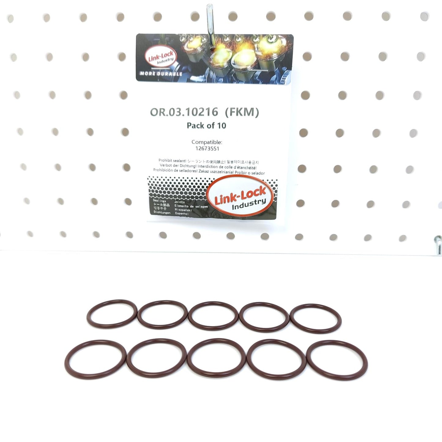 LINK-LOCK 10PCS OR.03.10216 FKM Viton Sealing O-Ring Kit of Oil pump 12673551 For CHEVROLET-LT6 LT7