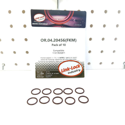LINK-LOCK 10PCS OR.04.20456 FKM Viton Sealing O-Ring Kit of Cylinder 11317835871 for BMW-S65