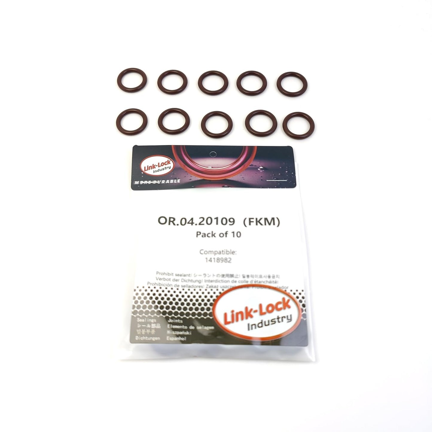 LINK-LOCK 10PCS OR.04.20109 FKM Viton Sealing O-Ring Kit of Cylinder Block 1418982 for LAND for ROVER