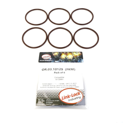 LINK-LOCK 6PCS OR.03.10129 FKM Viton Sealing O-Ring Kit Of Intake manifold cover 97729991 For CHEVROLET-LLY For GMC-LLY