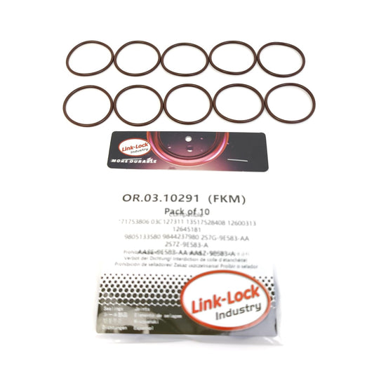 LINK-LOCK 10PCS OR.03.10291 FKM Viton Sealing O-Ring Kit of Fuel Pump 71753806 03C127311 13517528408 12600313 12645181 9805133580 9844237980 2S7G-9E583-AA 2S7Z-9E583-A AA5E-9E583-A 0099975948