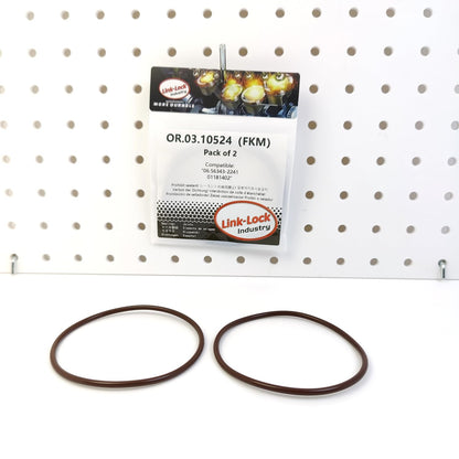 LINK-LOCK 2PCS OR.03.10524 FKMバイトン 75×3 シーリング ユニバーサルOリングキット 06.56343-2241 01181402 DEUTZ MAN用