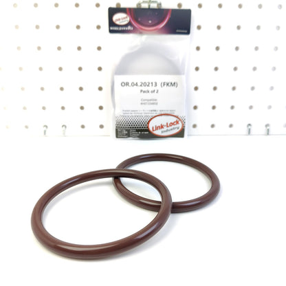 LINK-LOCK 2PCS OR.04.20213 FKM Viton Sealing O-Ring Kit of Air Filter Housing Intake Hose 4H0133485E for AUDI