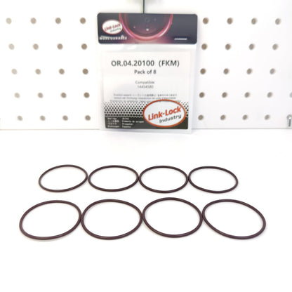 LINK-LOCK 8PCS OR.04.20100 FKM Viton Sealing O-Ring Kit of Oil Pump 14454580 for FIAT