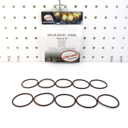 LINK-LOCK 10PCS OR.04.20141 FKM Viton Sealing O-Ring Kit of Engine Auxiliary Shaft N91014901 91014901 MN137122 for AUDI for MITSUBISHI