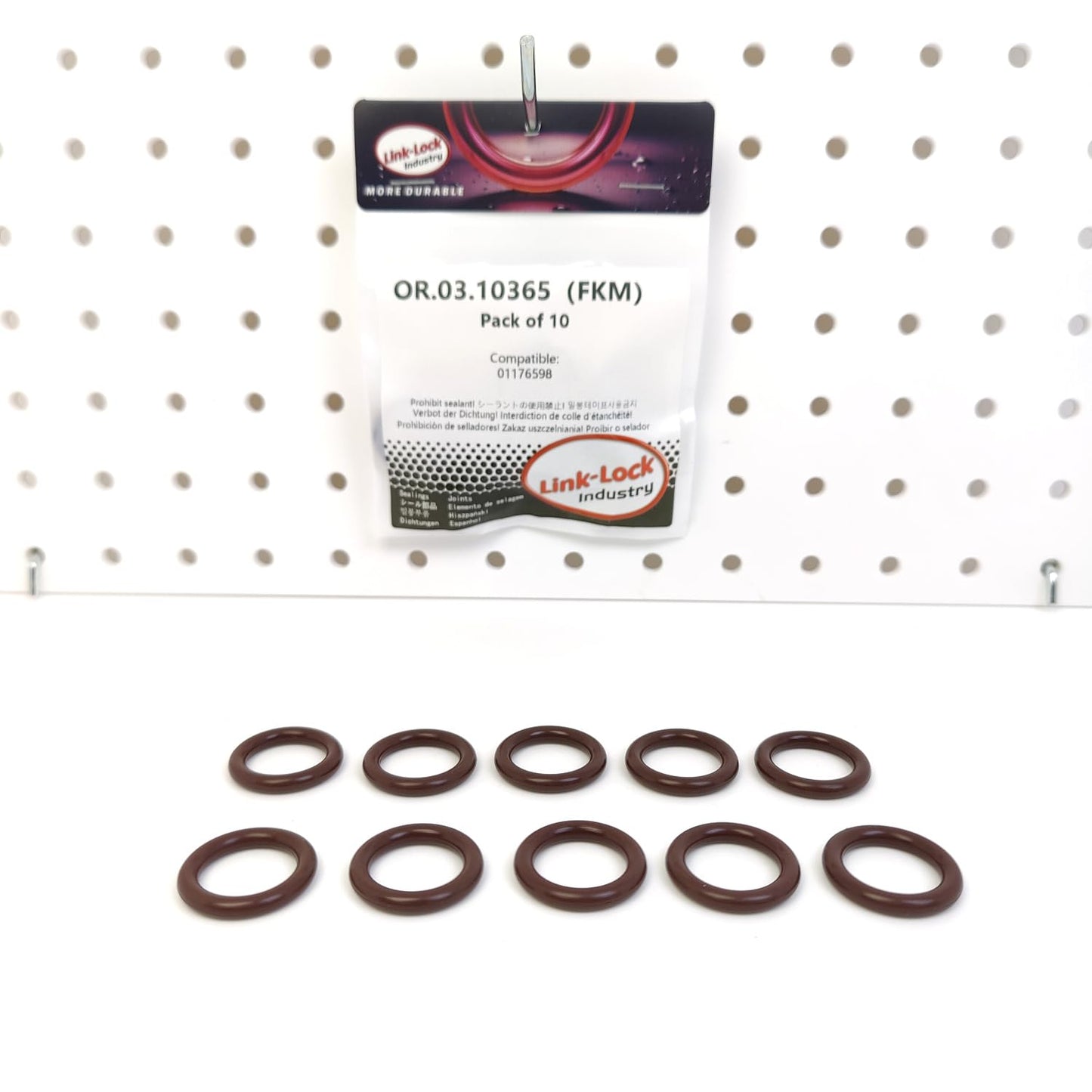 LINK-LOCK 10PCS OR.03.10365 FKM Viton Sealing O-Ring Kit of Tappet 01176598 For DEUTZ-F12L F4L F8L BF10L BF12L