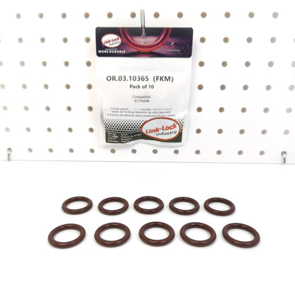 LINK-LOCK 10PCS OR.03.10365 FKM Viton Sealing O-Ring Kit of Tappet 01176598 For DEUTZ-F12L F4L F8L BF10L BF12L