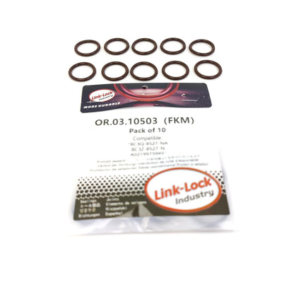 LINK-LOCK 10PCS OR.03.10503 FKM Viton Sealing O-Ring Kit of Turbocharger/engine ventilation pipe BC3Q-8527-NA BC3Z-8527-N A0219975945 For FORD-USA For MERCEDES-BENZ
