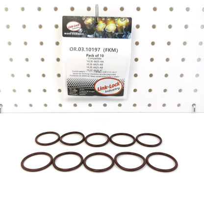 LINK-LOCK 10PCS OR.03.10197 FKM Viton Sealing O-Ring Kit of Oil Suction Pipe HL3E-6625-AA HL3E-6625-AB HL3E-6625-AB HL3Z-6626-A For FORD-998 99G For FORD USA-C33PDED  T33PDED C35PDTD